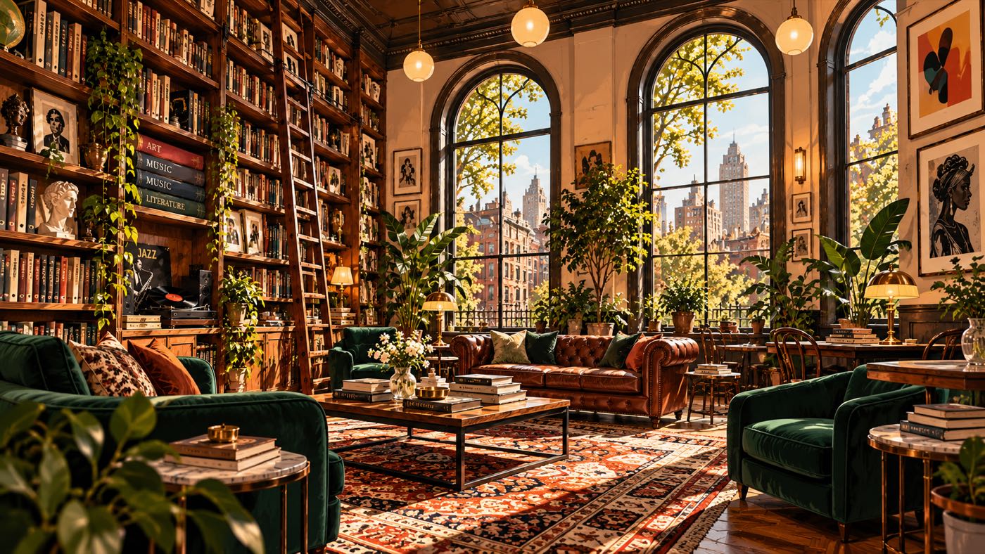 The Library at the Uptown Harlem Club